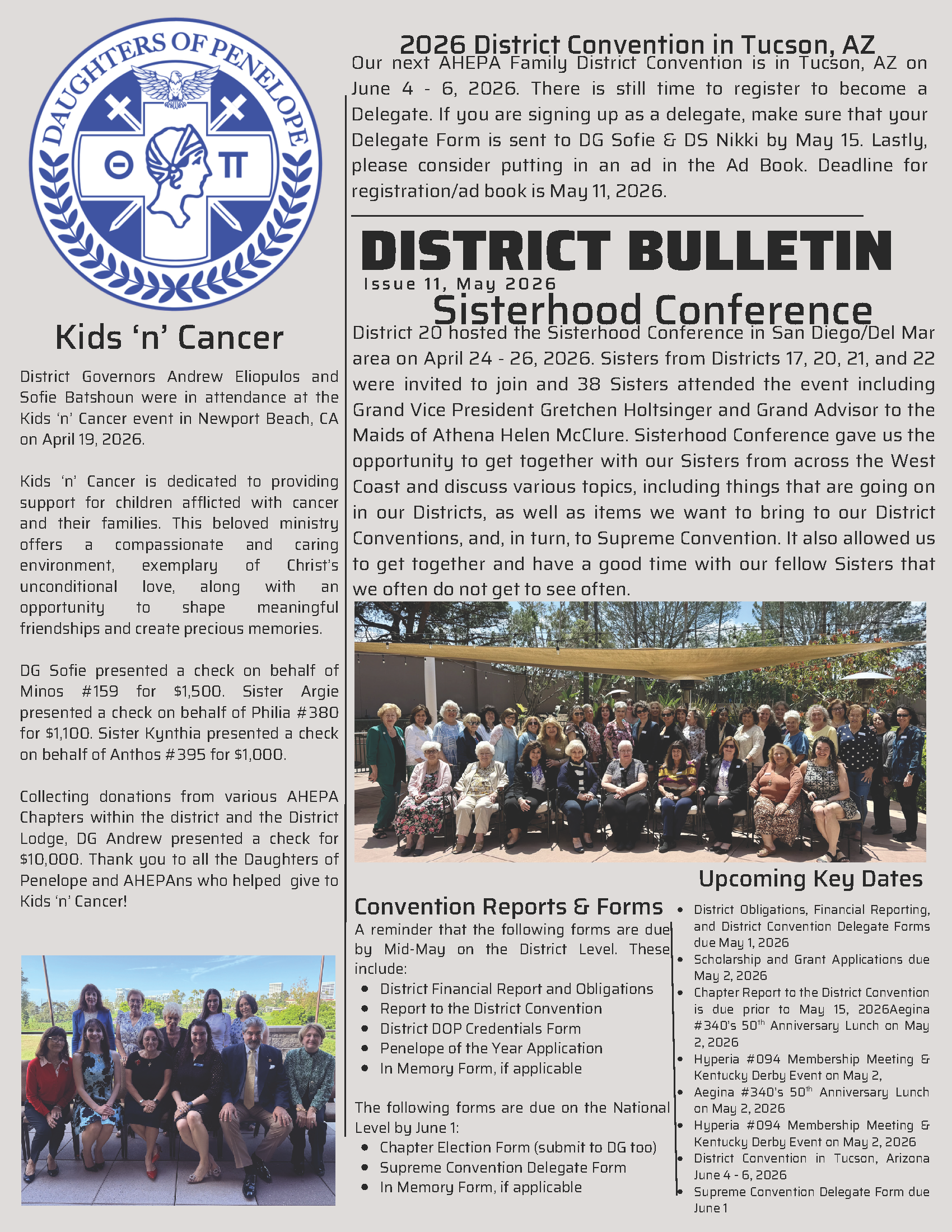 Daughters of Penelope District 20